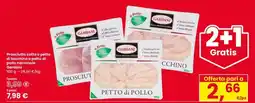 Eurospar Prosciutto o petto di tacchino o petto di pollo nazionale Gardani offerta