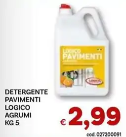 Vivo Supermercati Detergente pavimenti Logico agrumi offerta