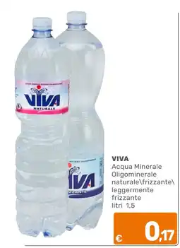 C+C Cash and Carry Viva Acqua Minerale Oligominerale naturale frizzante leggermente frizzante offerta