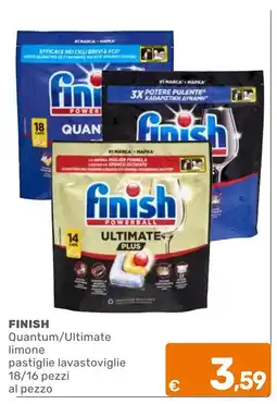 C+C Cash and Carry Finish Quantum/Ultimate limone pastiglie lavastoviglie offerta