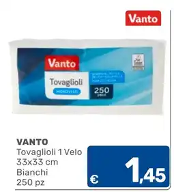 C+C Cash and Carry Vanto Tovaglioli 1 Velo offerta