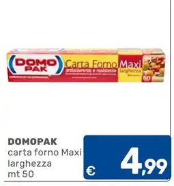 C+C Cash and Carry Domopak carta forno Maxi larghezza offerta
