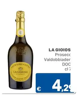 ARCA C+C cash and carry La Gioiosa Prosecco Valdobbiader DOC offerta