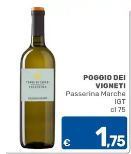 ARCA C+C cash and carry Poggio dei vigneti Passerina Marche offerta