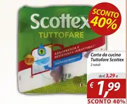 DiMeglio Carta da cucina Tuttوفare Scottex offerta