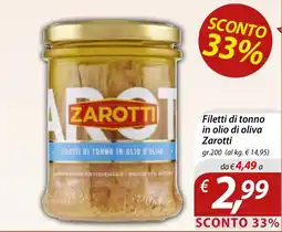 DiMeglio Filetti di tonno Zarotti offerta