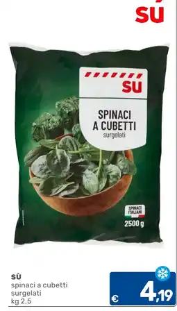 C+C Cash and Carry sù spinaci a cubetti surgelati offerta