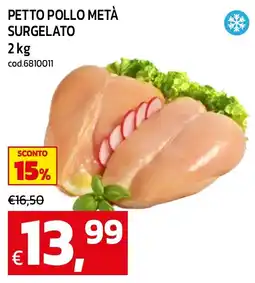 C+C maxigross Petto pollo metà surgelato offerta