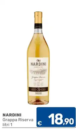C+C Cash and Carry Nardini Grappa Riserva offerta