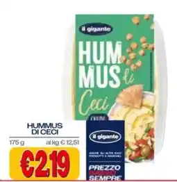 Il Gigante Hummus di Ceci il gigante offerta