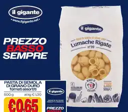 Il Gigante Lumache Rigate n°39 offerta
