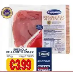Il Gigante Bresaola della Valtellina IGP il gigante offerta
