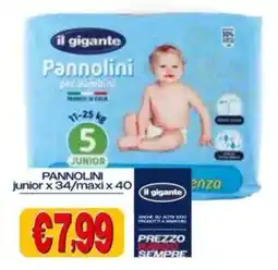 Il Gigante Pannolini junior il gigante offerta