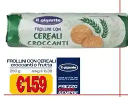 Il Gigante Frollini con cereali il gigante offerta