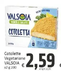 Paghi Poco Cotolette Vegetariane VALSOIA offerta