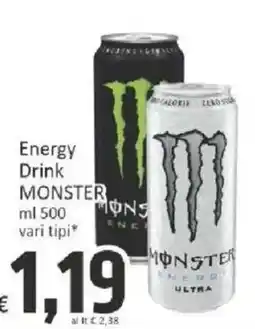 Paghi Poco Energy Drink Monster offerta