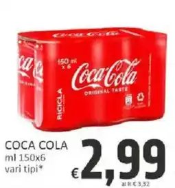 Paghi Poco Coca Cola offerta