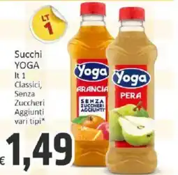 Paghi Poco Succhi Yoga offerta