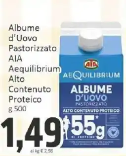 Paghi Poco Albumе d’Uovo Pastorizzato AIA Aequilibrium offerta