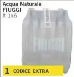 Paghi Poco Acqua Naturale FIUGGI offerta