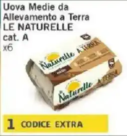 Paghi Poco Uova Medie da Allevamento a Terra LE NATURELLE offerta