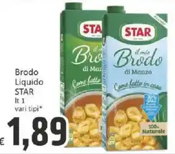 Paghi Poco Brodo Liquido STAR offerta