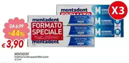 Galassia Mentadent Dentifricio Con Microgranuli/White System offerta