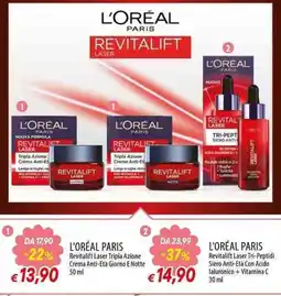 Galassia L'ORÉAL PARIS Revitalift Laser Tripla Azione Crema Anti-Età Giorno E Notte offerta