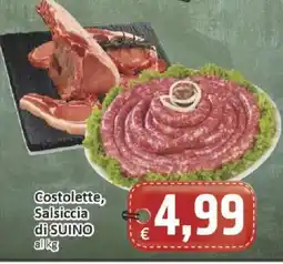 Paghi Poco Costolette, Salsiccia di SUINO offerta