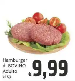 Paghi Poco Hamburger di BOVINO Adulto offerta