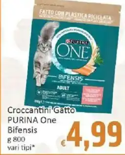 Paghi Poco Croccantini Gatto PURINA One Bifensis offerta
