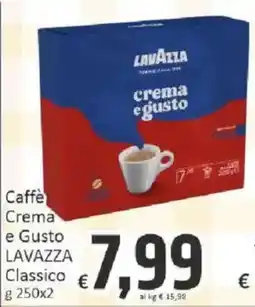 Paghi Poco Caffè Crema e Gusto LAVAZZA Classico offerta