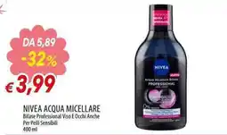 Galassia Nivea acqua micellare bifase professional viso e occhi anche per pelli sensibili offerta