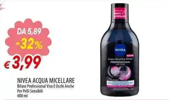 Nivea acqua micellare bifase professional viso e occhi anche per pelli sensibili