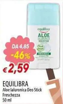 Galassia Equilibra Aloe laluronica Deo Stick Freschezza offerta