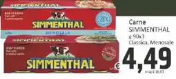 Paghi Poco Carne SIMMENTHAL Classica, Menosale offerta