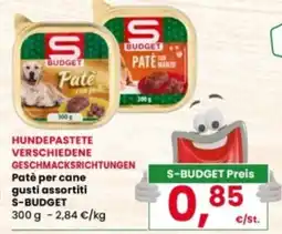 Interspar Patè per cane gusti assortiti S-BUDGET offerta