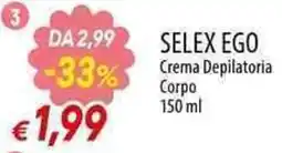 Galassia SELEX EGO Crema Depilatoria Corpo offerta