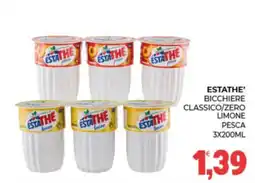 Eté Estathe' bicchiere classico/zero limone pesca offerta