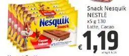 Paghi Poco Snack Nesquik NESTLÉ offerta