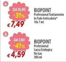 Galassia Biopoint Professional Trattamento In Fiale Anticaduta offerta