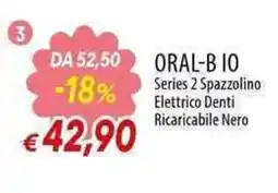 Galassia Oral-B IO Spazzolino Elettrico Denti Ricaricabile Nero offerta