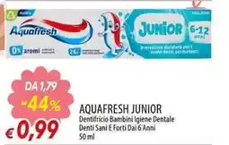 Galassia Aquafresh Junior Dentifricio Bambini Igiene Dentale Denti Sani E Forti Dai 6 Anni offerta