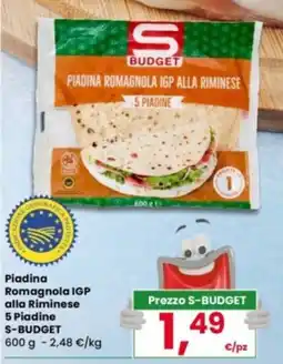 Despar Piadina Romagnola IGP alla Riminese S-BUDGET offerta
