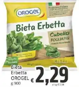 Paghi Poco Bieta Erbetta OROGEL offerta