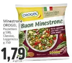 Paghi Poco Buon Minestrone OROGEL offerta