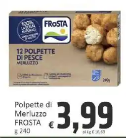 Paghi Poco Polpette di Merluzzo Frosta offerta