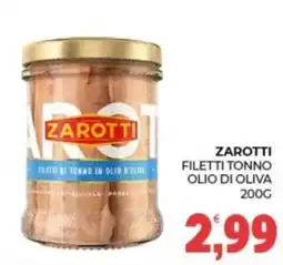 Eté Zarotti filetti tonno olio di oliva offerta