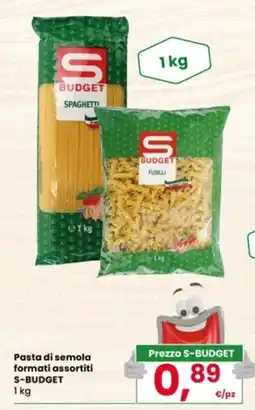 Despar Pasta di semola formati assortiti S-BUDGET offerta