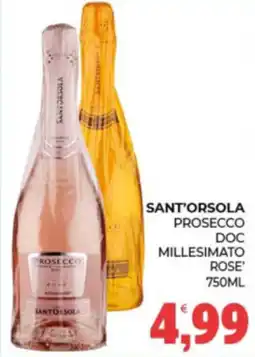 Eté Sant'Orsola Prosecco Rose' offerta